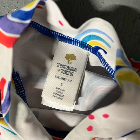 Tucker + Tate Rainbow Print Kids Rashguard - Picture 4 of 6